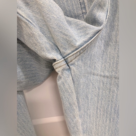 NWT Free People x Lee Factory Flare Overalls Vibrant Blue Denim Small Festival - Picture 14 of 15